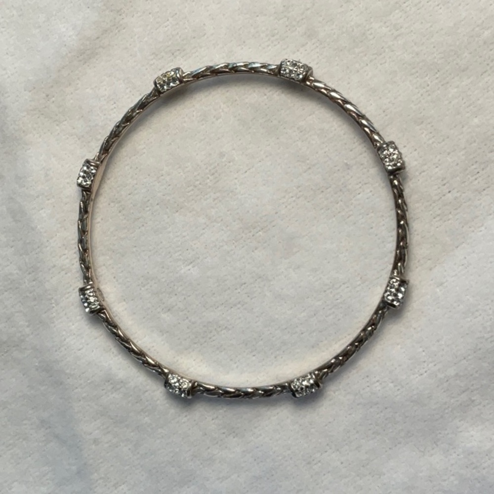 Brighton bangle bracelet with rhinestones.